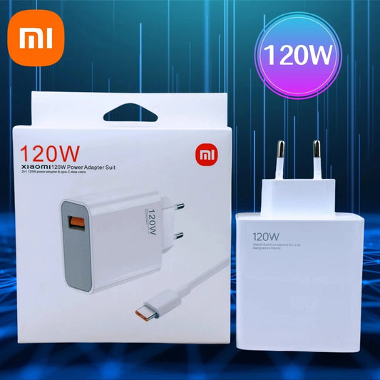 Xiaomi 14 13 12 11 Redmi Note 13 12T 11T Pro شحن فائق السرعة بقوة 120 وات: استمتع بعمليات شحن سريعة