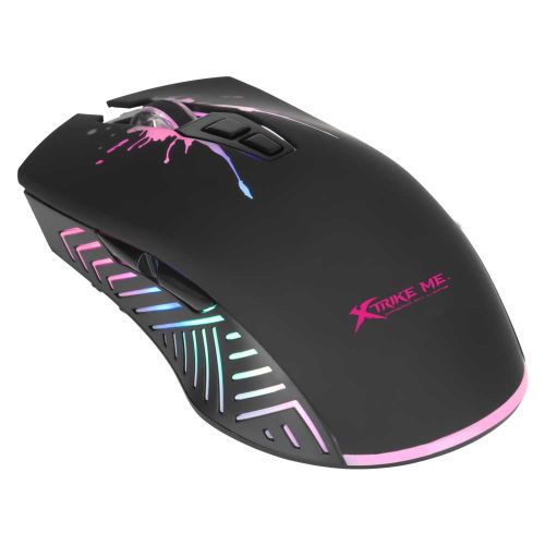 Xtrike Souris gamer backlit Programmable Gaming mouse RGB 7 Buttons 7200 DPI GM-215 + Sticker Cadeau ( Pro gamer )