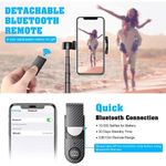 Selfie Bluetooth, 3 en 1 Trépied Smartphone Extensible Selfie Stick avec Télécommande sans Fil,