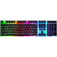 Jedel Pack Clavier et Souris Gamer rétro-éclairé LED Gaming RGB - AZERTY