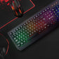 Meetion RGB Clavier Gaming Azerty Semi Mécanique Résistant à l'eau