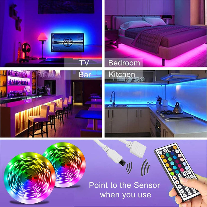 Bande lumineuse LED Bluetooth, USB, RGBIC WS2812b, 20M 30M 5V